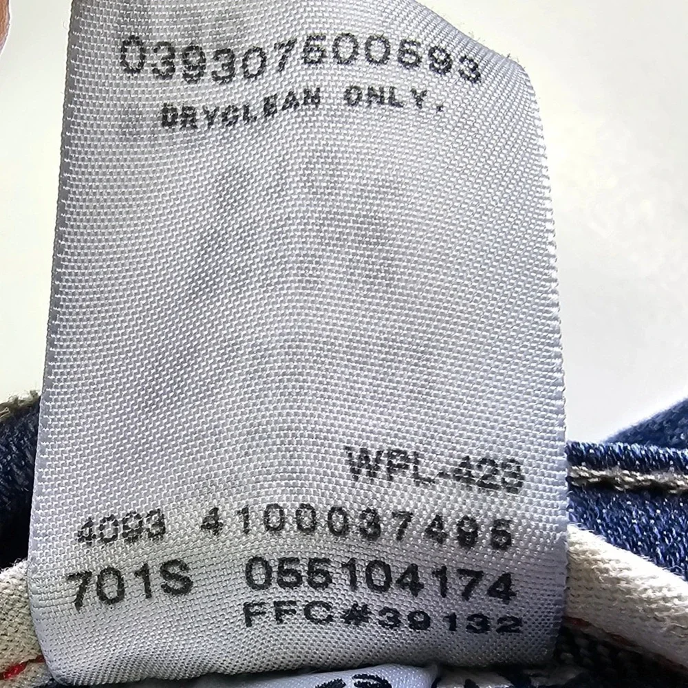 Levi's 510 Super Skinny Jeans Dark Wash Mens W36 L32‎ Cotton Spandex